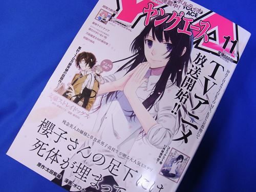 ヤングエース2015年11月号の表紙は櫻子さんの足下のコミカライズ